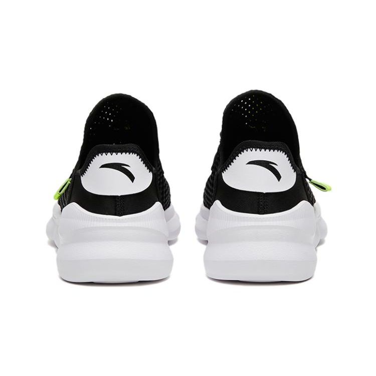 Anta Амортизирующие износостойкие детские повседневные туфли детские туфли черные белые A312328851-3