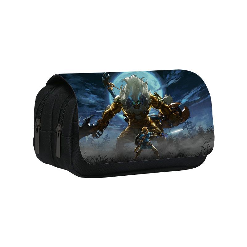 Zelda Legend Double-Layer Pencil Case: King's Tear Design for School Students