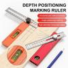 Foldable Marking Protractor Multi-Function Gauge Tool Folding Ruler  Carpenter DIY