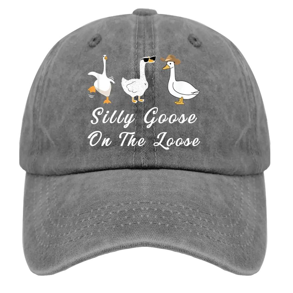 Глупый гусь на свободе Шляпа Смешная шляпа для мужчин женщин Пигментный серый и Папина шляпа и Панамы и Панама и