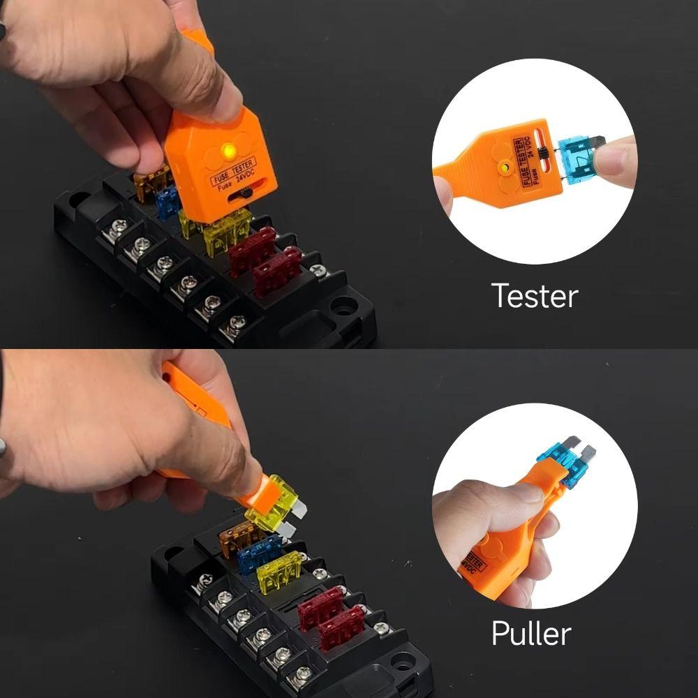 Portable Car Fuse Tester Puller Lightweight Fuse Removal Tool New Car Fuse Checker for Car Fuse