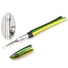 1m Portable Mini Fish Shape Telescopic Fishing Rod Spinning Casting Reel Kits