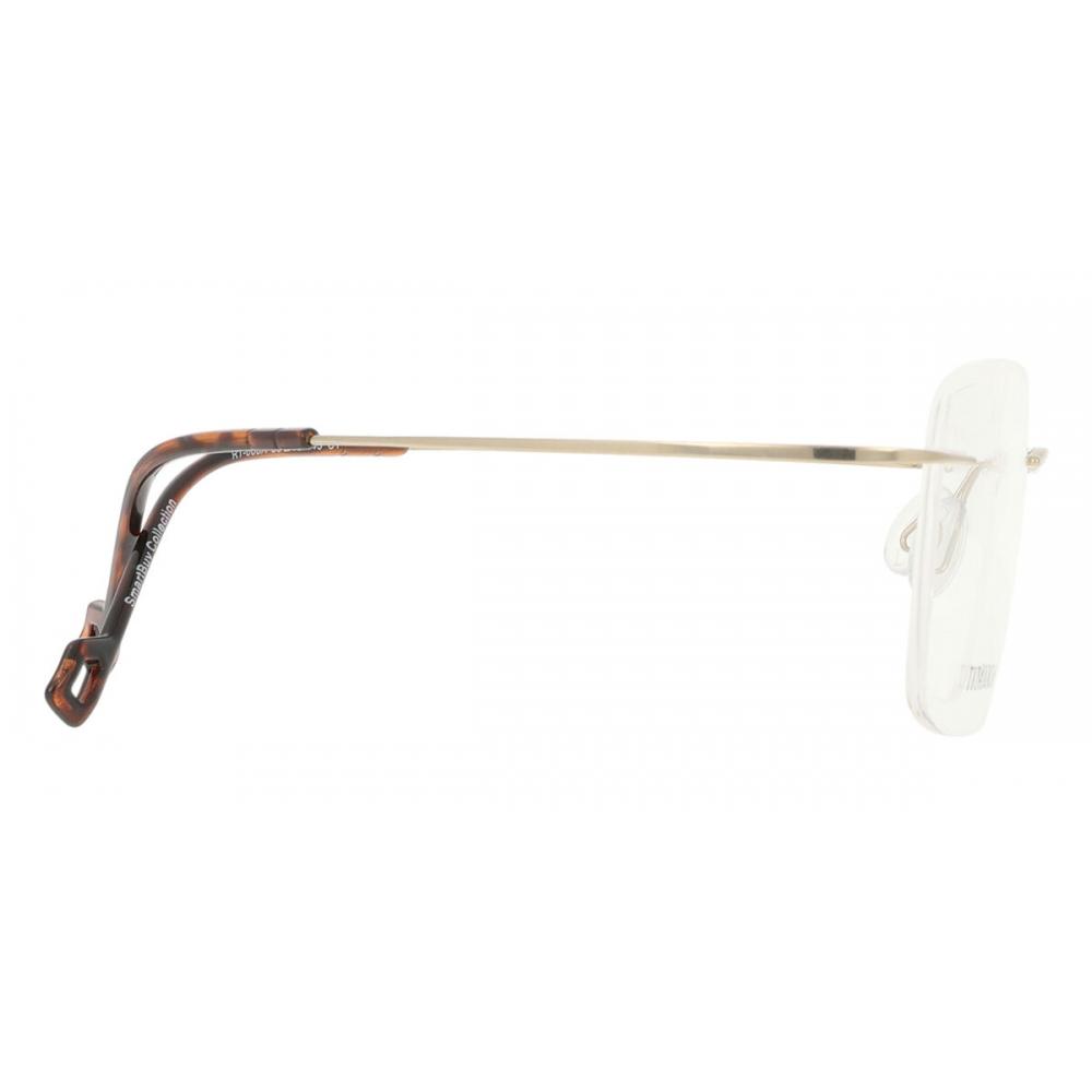 Rimless Rectangle Shiny Gold SmaRtbuy Collection Harlo Rt 008a C1 Fashion Unisex Eyeglasses