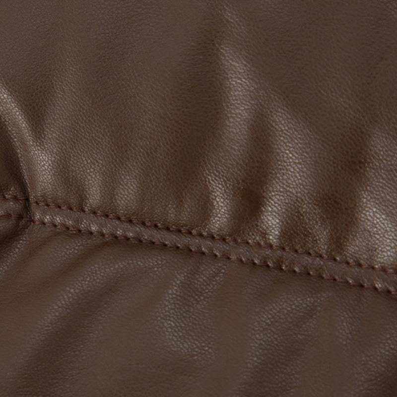 New Short Style Small Stand-up Collar Down Cotton Jacket For Women PU Leather Thickened Cotton Jacket And Cotton Jacket Trend