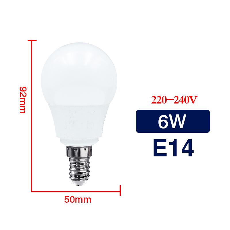 Energy-efficient E27 Globe LED Bulb - Super Bright Plastic-Clad Aluminum for Indoor Use
