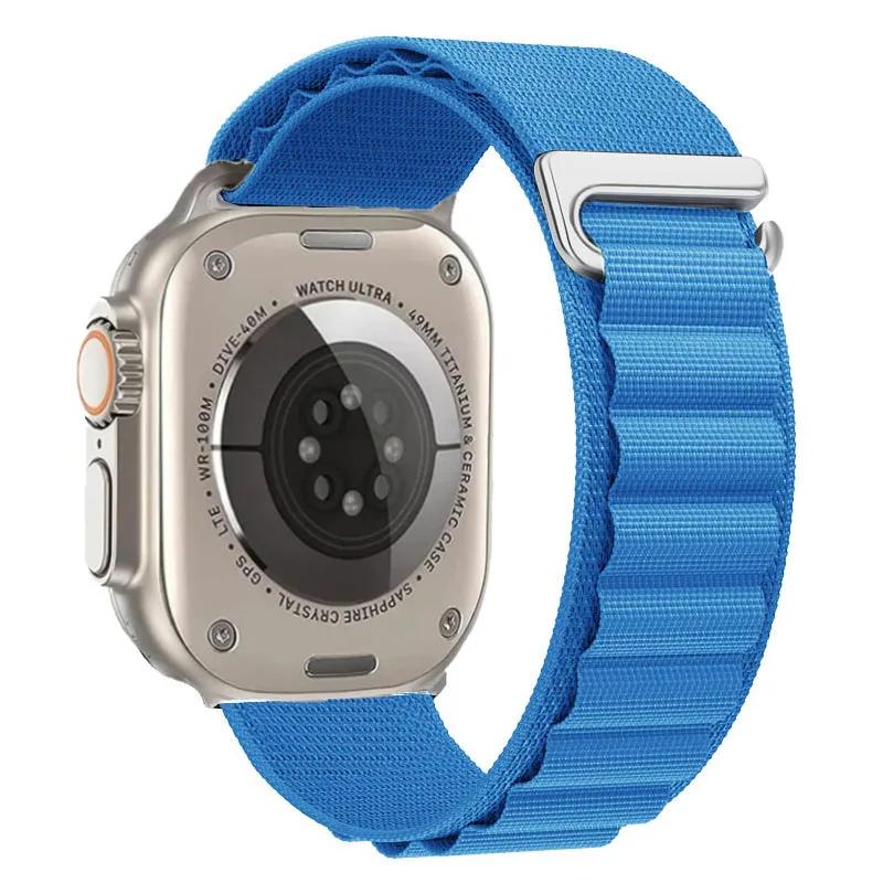 Ремешок Alpine Loop для Apple Watch Ultra 3 Ремешок 49 мм 11 10 9 8 7 46 мм 42 мм 45 мм 41 мм Нейлоновый Спортивный Браслет iWatch 6 5 SE 44 мм Ремень