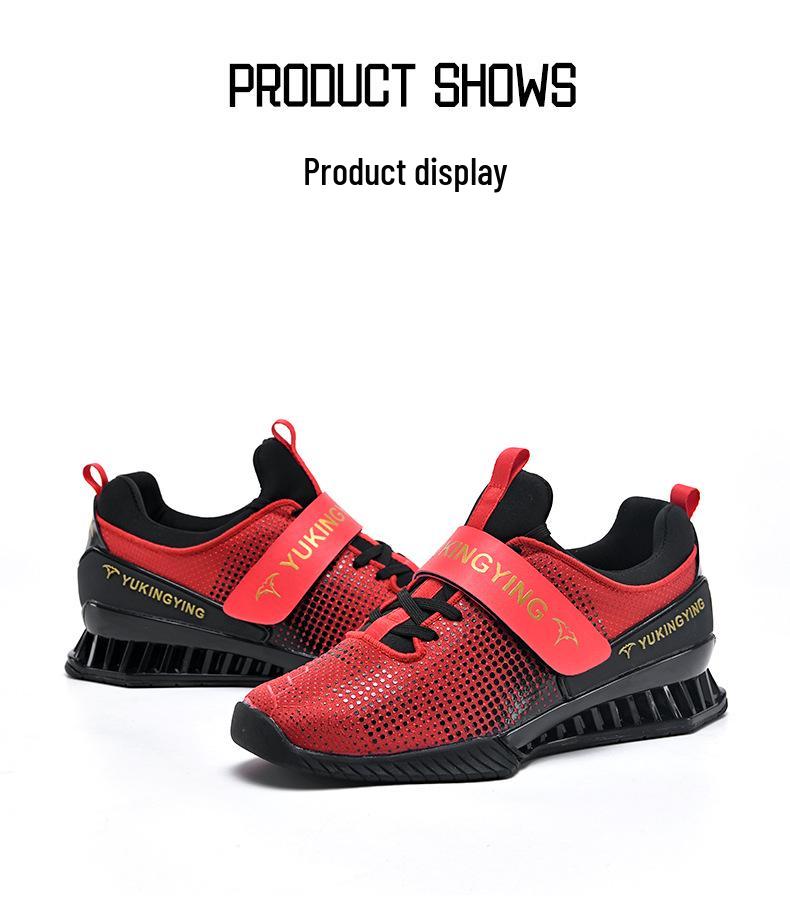 2025 Мужские сверхлегкие кроссовки для тяжелой атлетики: 5-е поколение, Дышащая, Обувь для комплексных тренировок приседаний