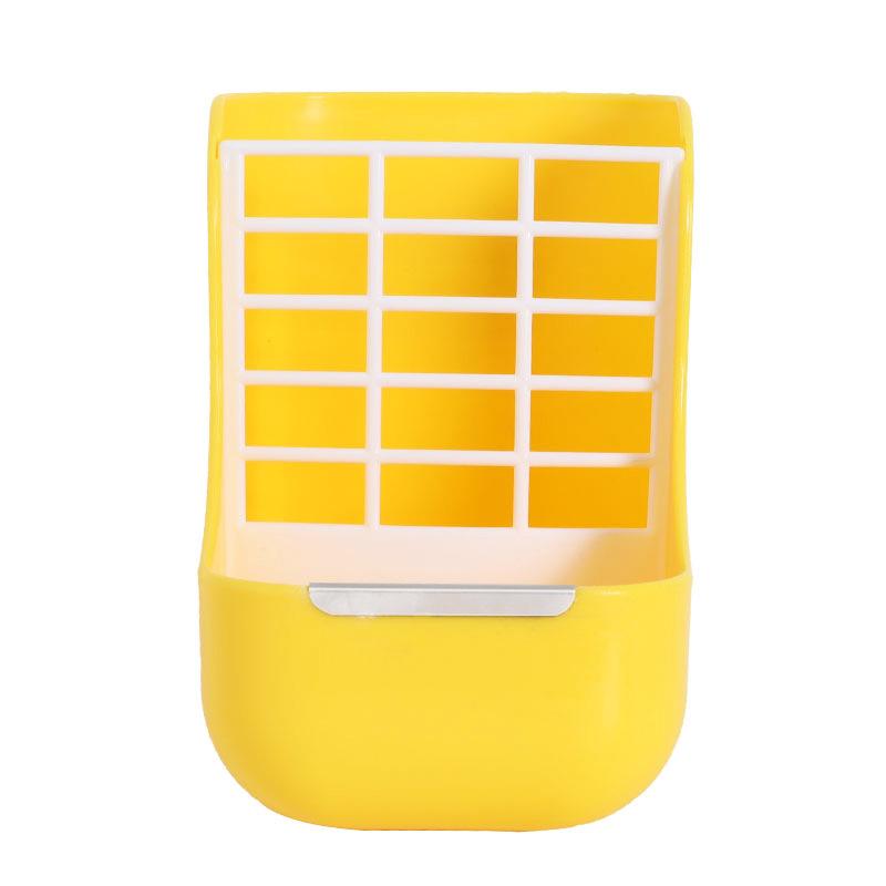 Rabbit Food Feeder Rabbit Chinchillas Guinea Pig 2 In 1 Feeding Bowls Double Use for Grass and Food Small Animal Supplies