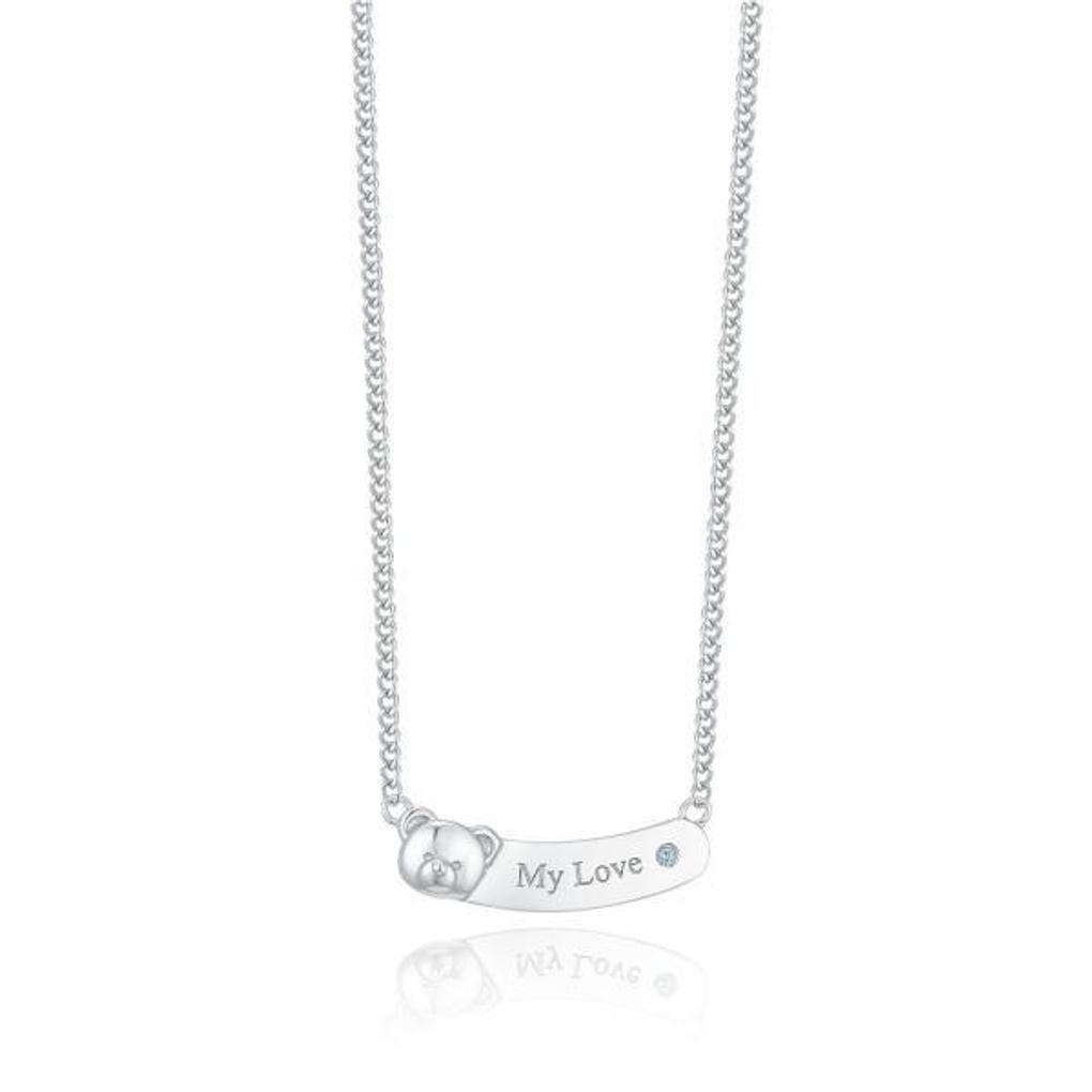 LLOYD Chubby Ronnie Birthstone Anti-Lost Silver Necklace LNS25003S