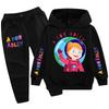 Children Warm Tracksuit Long Sleeve Hoodie And Pants Set Casual Sports Outfit For Boys Girls