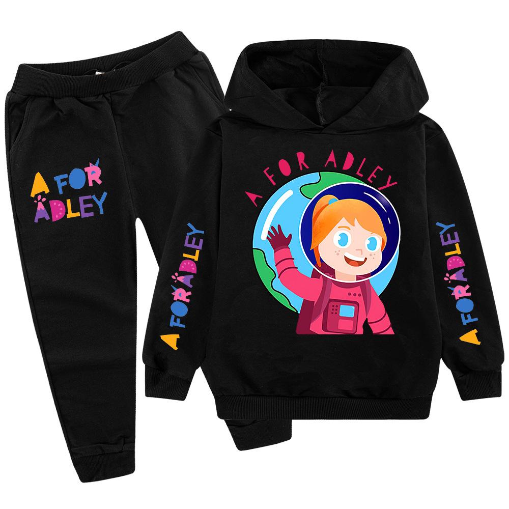 Children Warm Tracksuit Long Sleeve Hoodie And Pants Set Casual Sports Outfit For Boys Girls