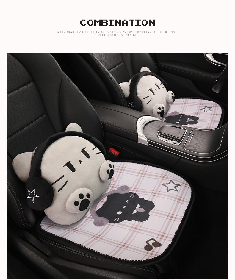 Cartoon Cute Four Seasons Car Seat Cushion for Geely ICON, Binrui, Xingrui, Boyue L, Xingyue L