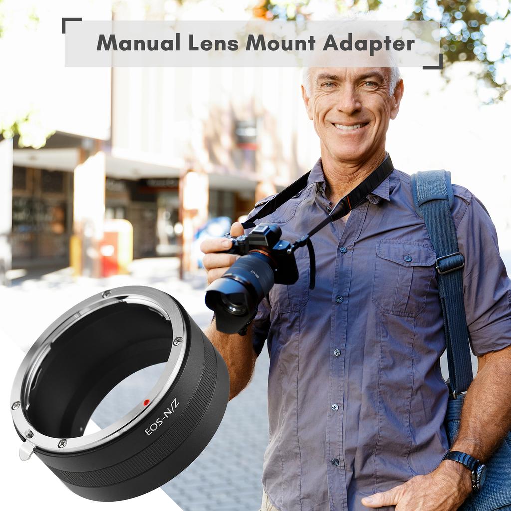 Manual Lens Mount Adapter Ring Aluminum Alloy for Canon EF Mount Lens To Nikon Z5/Z6/Z7/Z50 Z-Mount
