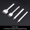 3/4/5/6mm Spacing Punch Tool For Leather Hole Punches Tool Lacing Stitching Sewing DIY Leather Craft Tools 1/2/4/6 Prong