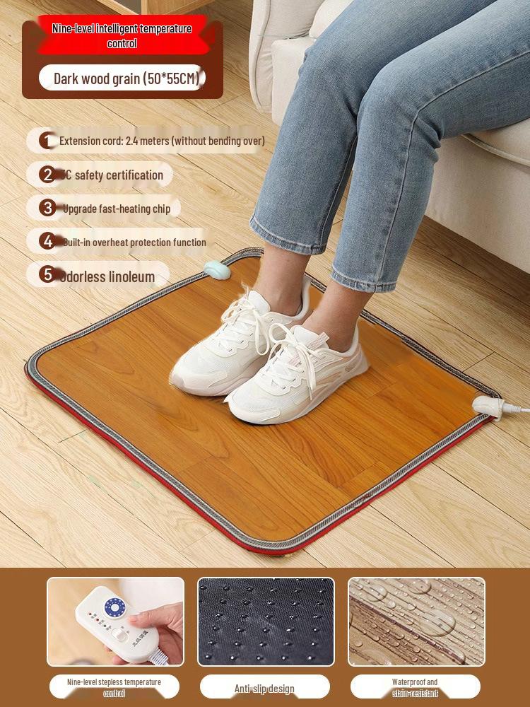 Электрическая грелка для ног: Офисный согревающий коврик для пола для женщин