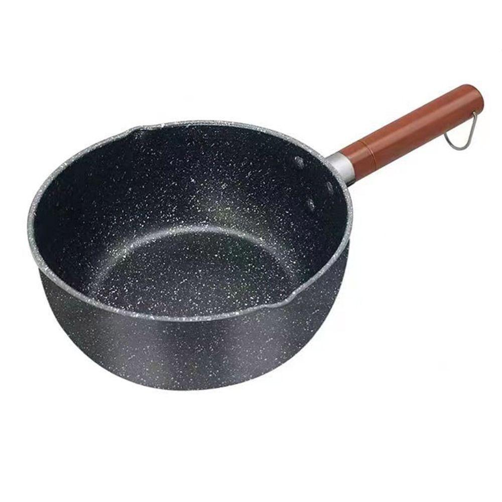 Портативная сковорода для омлета с антипригарным покрытием и деревянной ручкой, кастрюля из пшеничного камня, кастрюля для лапши, кухонные принадлежности