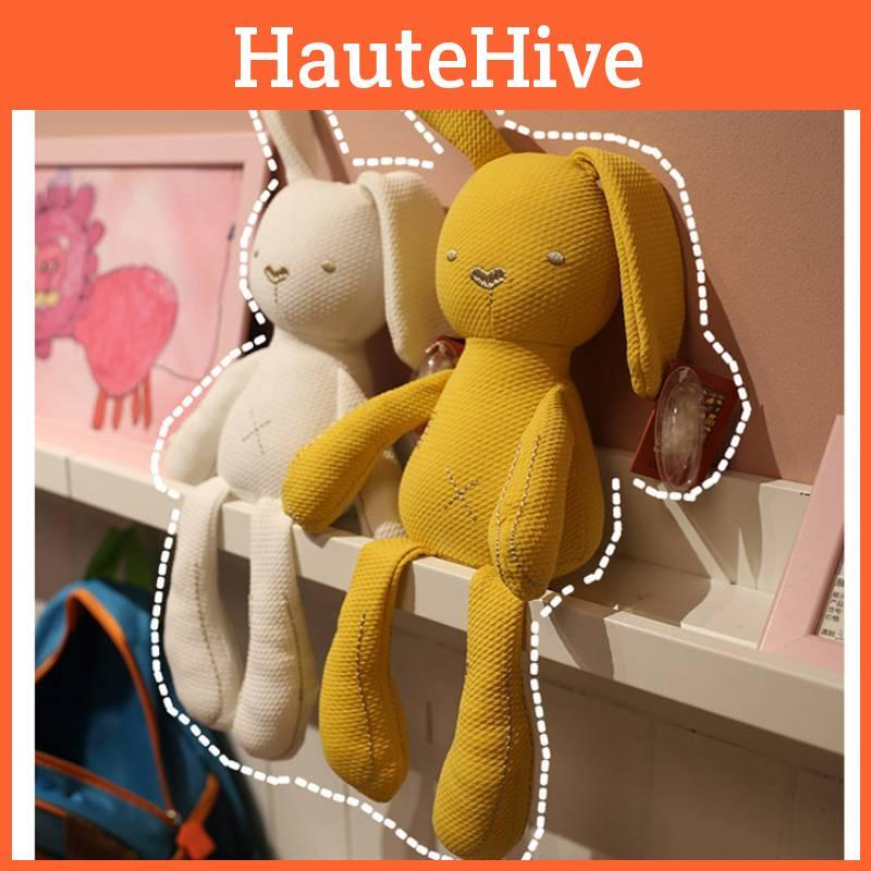 Очаровательная мультяшная плюшевая игрушка-пустышка в виде кролика для новорожденных. Милая и приятная на ощупь, из мягкого короткого плюша. Доступна в синем, розовом, белом, желтом и зеленом цветах. 50см/19.68дюймов