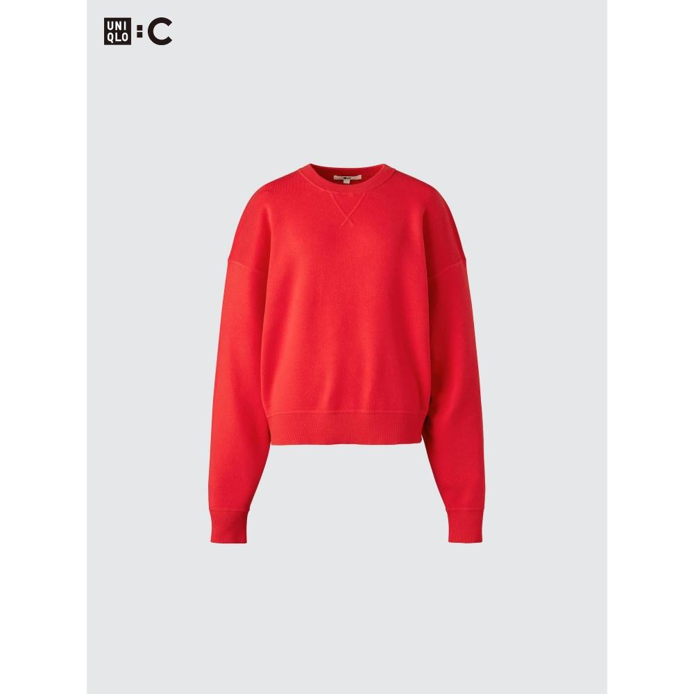 Uniqlo Японский гладкий хлопковый свитер с круглым вырезом