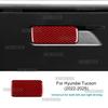 Real Soft Carbon Fiber Car Passenger Co-Pilot Storage Handle Trim Sticker LHD RHD For Hyundai Tucson NX4 -2025