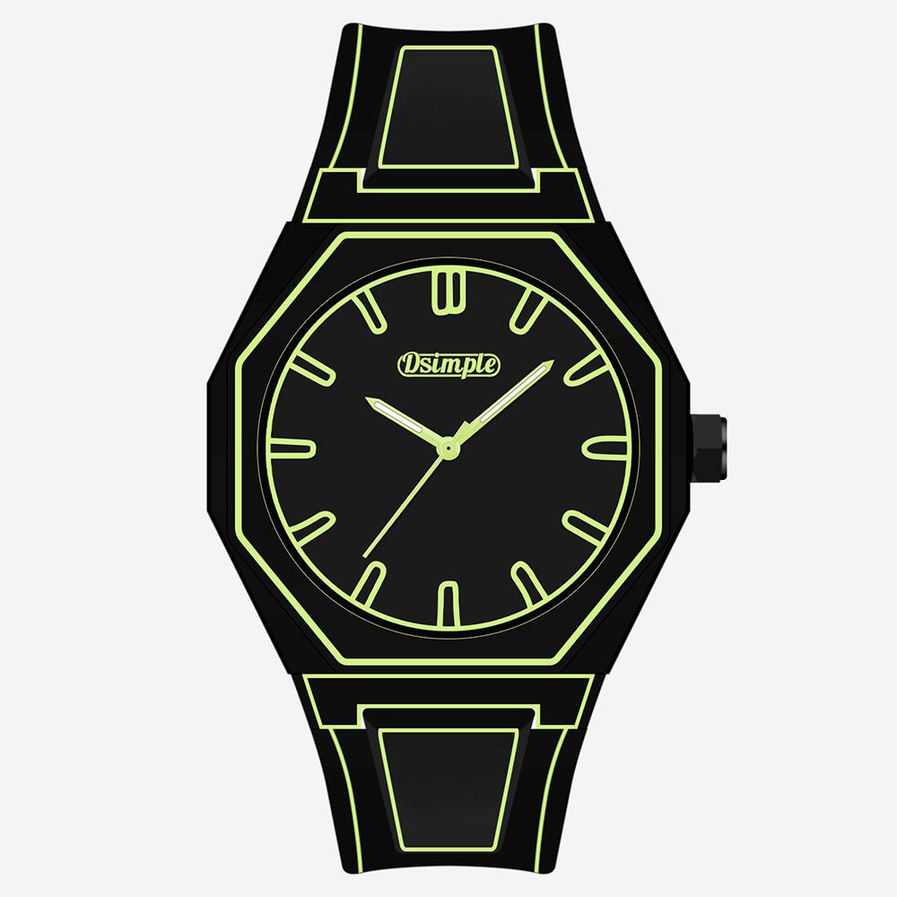Trend Line Watch Comic Student Two Dimensional Quartz Watch Art Design Personality Watch Trend Watch