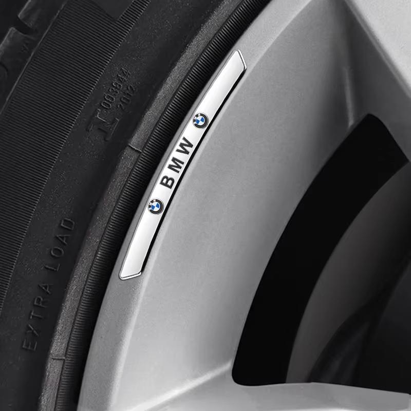 4pcs Car Wheel Hub Stickers Auto Tire Rim Decorative Accessories For BMW 1 3 5 7 Series M Performance M M3 M5 X1 X2 X3 X4 X5 MRY7