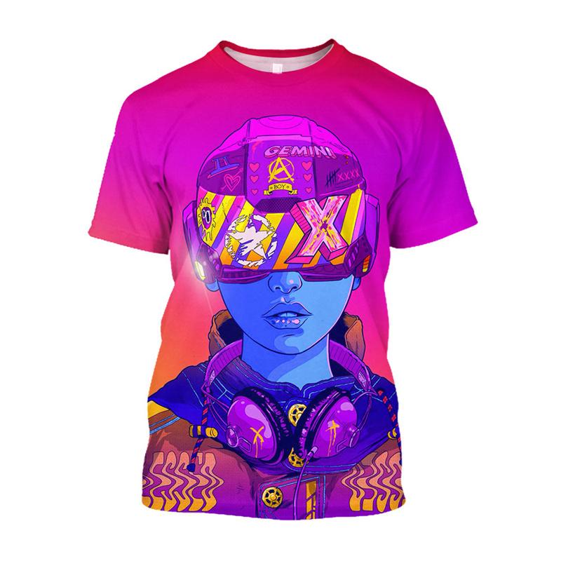 3D Digital Flipper Zero Hacker Cyberpunk Printes T Shirt Kid Cool Fashion Tee Shirts