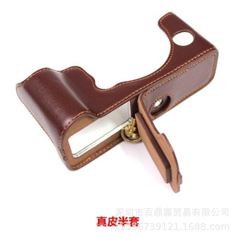 Genuine Leather Half Case Fujifilm X-T4 Camera - Slim Handheld Bag With Shockproof Wear-Resistant Design