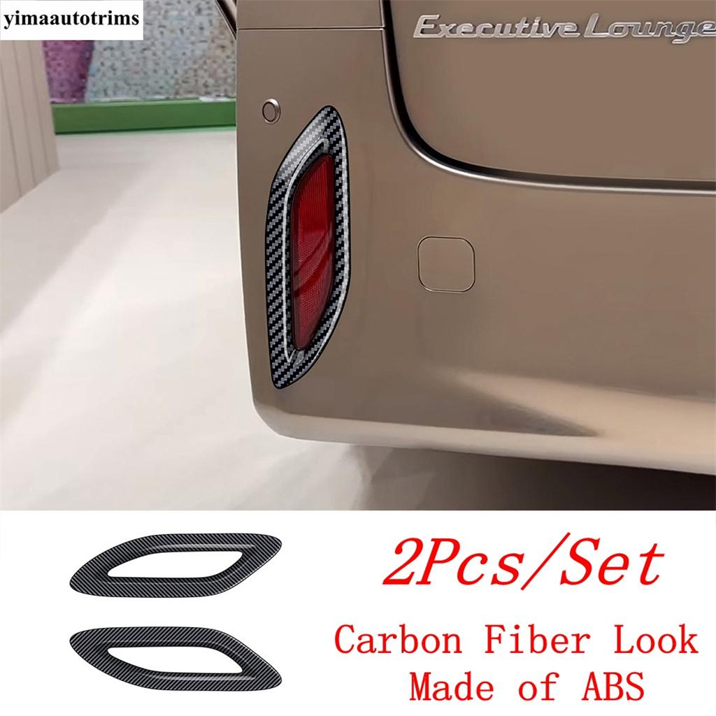 Car Rear Fog Light Lamp Frame Decoration Cover Trim For Toyota Alphard Vellfire 40 Series 2024 Chrome / Black Accessories