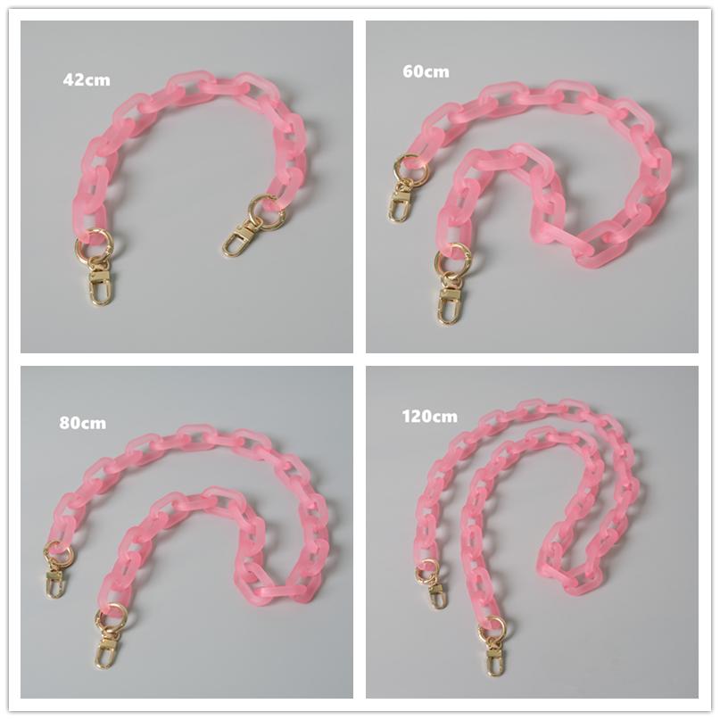 Новая модная женская сумка, аксессуар, съемные детали, сменная цепочка, милый матовый ремешок, женская акриловая цепочка на плечо с ручкой