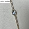 Xiaoxiangfeng Watch, Good-looking, Fashionable, Diamond-encrusted Chain, Square Bracelet Watch for Women