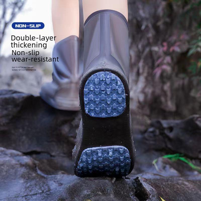 Нескользящие водонепроницаемые силиконовые бахилы: Без запаха, Прочный, Легко надевать/снимать