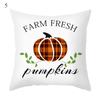 Autumn Maple Leaf Pumpkin Pillowcase, 45*45cm, Fall Home Decor, Grateful Thanksgiving Throw Pillow Covers, Polyester Cushion Cover