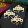Chic Gold Brooch for Women Bride Jewelry Crystal Brooch for Wedding Jewelry Corsage