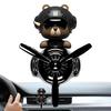 Bear Air Freshener for Car Bear Rotating Air Freshener Vent Clips Cute Car Fragrance Vehicle Decorative Accessories for Travel