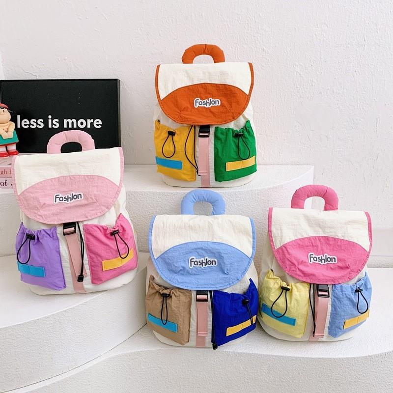 Children Preschool Colorful Backpack With Spacious Interior For School Daycare
