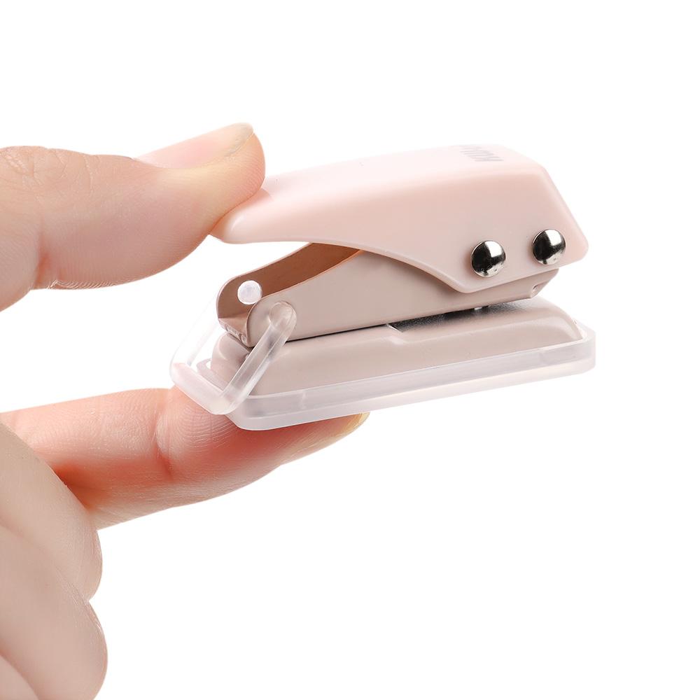Small Circle Shape Binding Stationery Mini Hole Punch Paper Cutter PVC Card Punch Single Hole