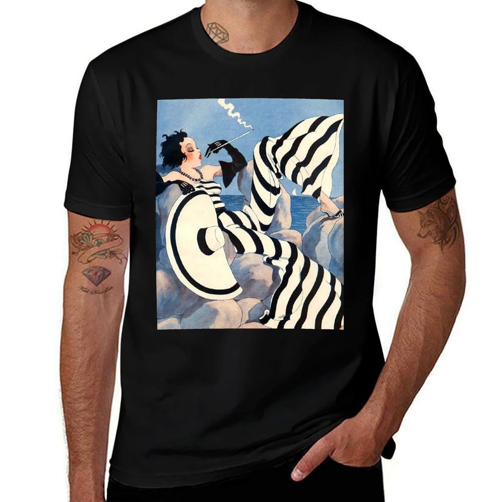French Art Deco Woman Haute Couture Fashion T-shirt Anime Tshirt T Shirt For Man Essential T Shirt T-shirt