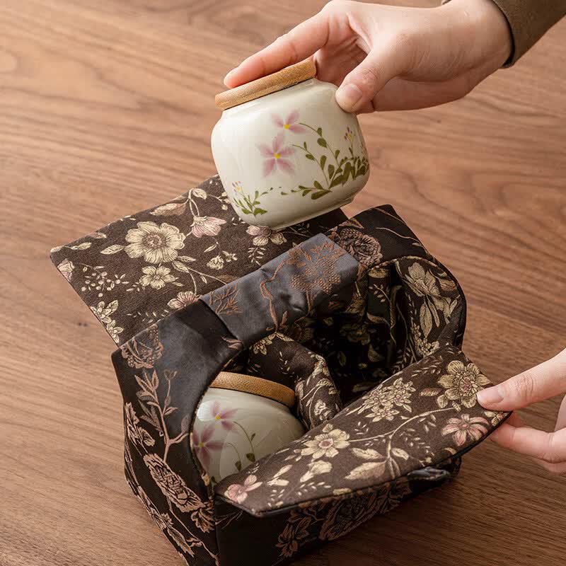 Jiumuqin Ceramic Tea Storage Canister Set