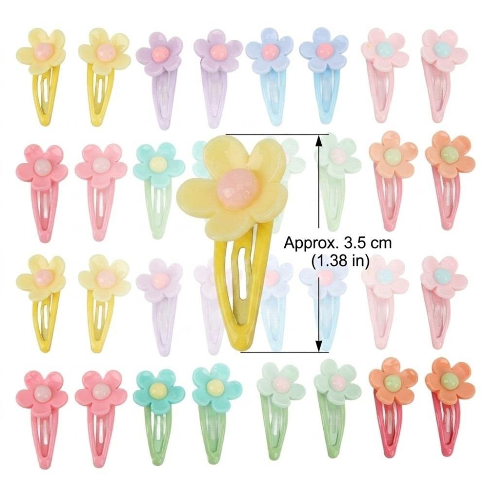 32pcs 3.5CM Size Pet Hair Clip Sunflower Shape Pet BB Clip Dog Hair Accessory Dog Grooming