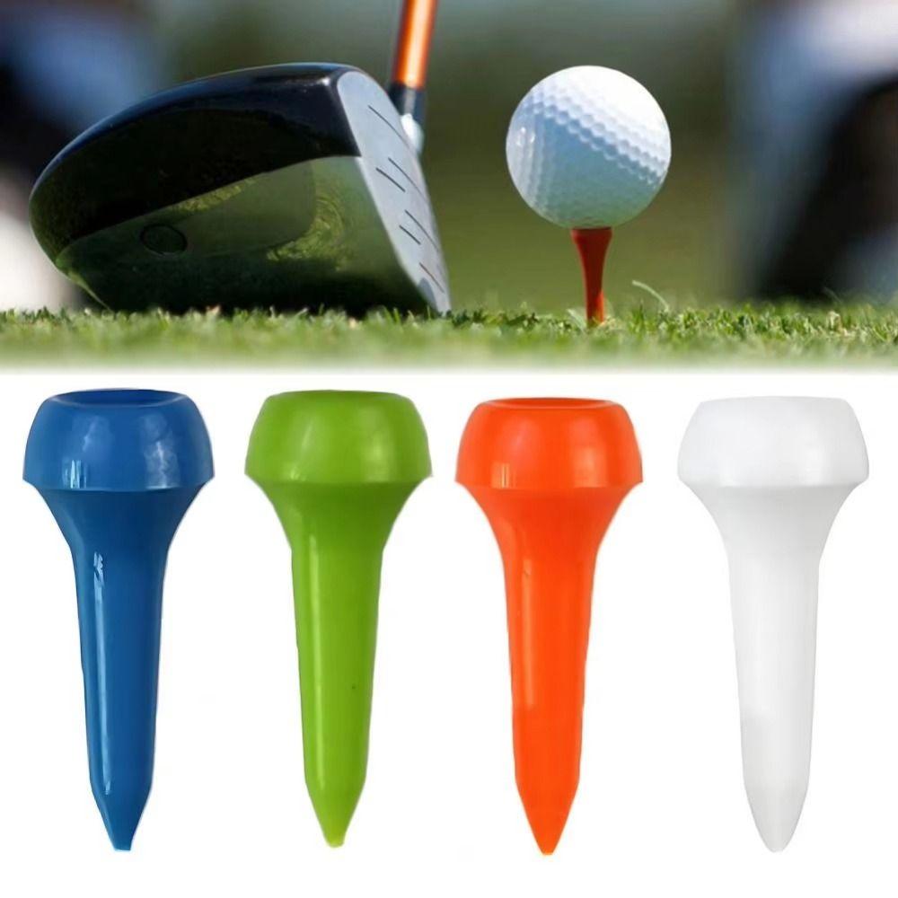 50pcs Multi-Color Golf Ball Pegs Precise Swing Golf Tee Designed Mushroom Ball Nail Training Aid