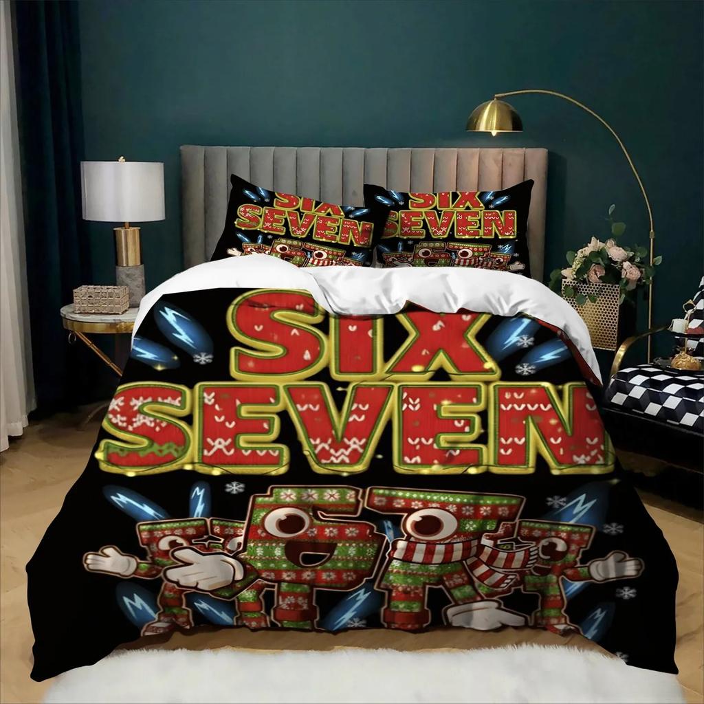 Exquisite Christmas gift Funny 67Six Seven Duvet Cover Set Bedding Set Bedroom Decoration Single Twin Full Size Adult Boys girl
