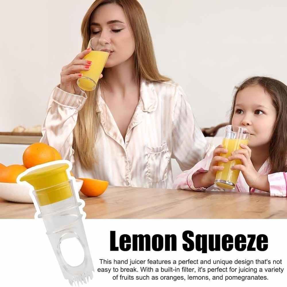 Plastic Manual Citrus Juicer, Mini Lemon Juicer Orange Squeezer Easy Juice Extractor Freshness Preserving Kitchen Sttuff