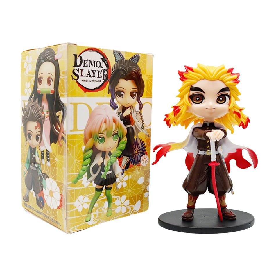 Новое аниме 13 см, фигурка убийцы демонов Nezuko Tanjirou Zenitsu Inosuke Kyoujurou Giyuu Kawaii Qposket, модель из ПВХ, игрушки, подарок для детей