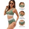New European and American Split Bikini Swimsuit Women Sexy High Waist Bikini