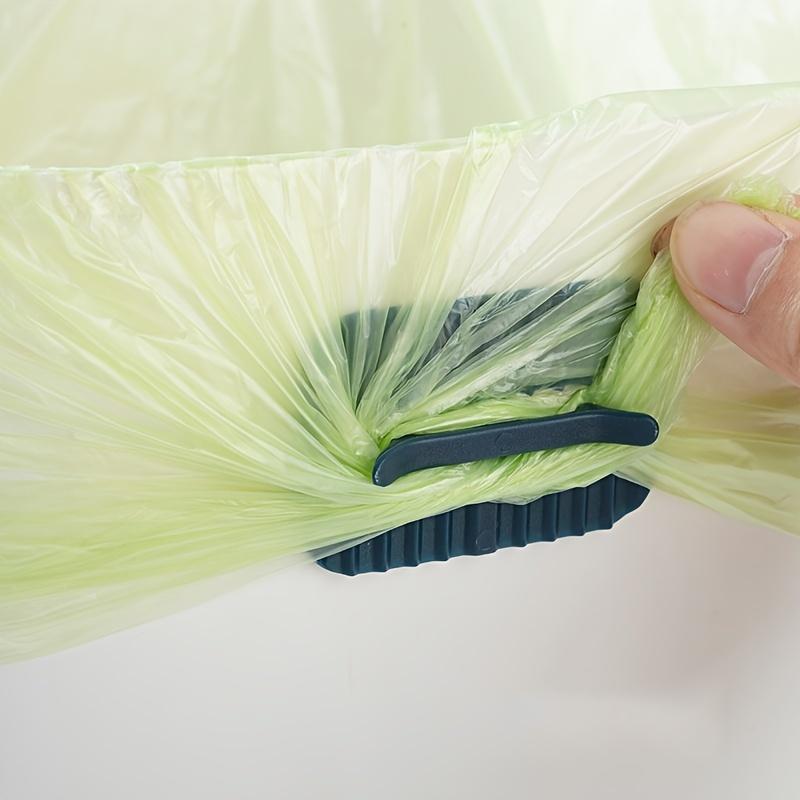 4 шт. зажимы для бытовых мешков для мусора, нескользящие держатели для мешков для мусора, зажимы для фиксации мешков для мусора, не грязные зажимы для наклеек на руки