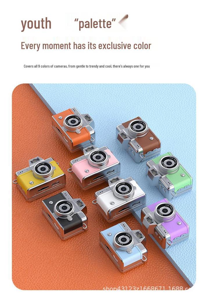 Mini Retro HD Thumb Flip Camera for Students and Parties