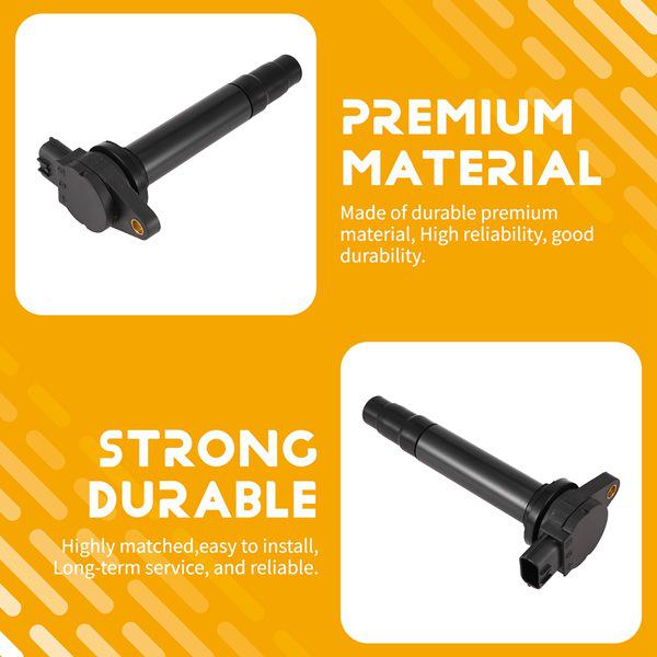 Катушка зажигания двигателя Nissan: Высоковольтный блок из черного пластика и металла