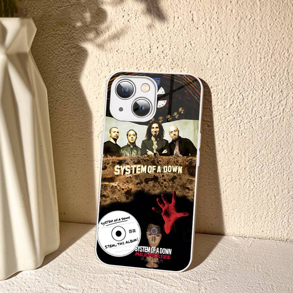 Band S-System Of A D-Down Tempered Glass For Iphone 14 13 12 11 Pro Mini XS MAX 14Plus X XS XR Fundas
