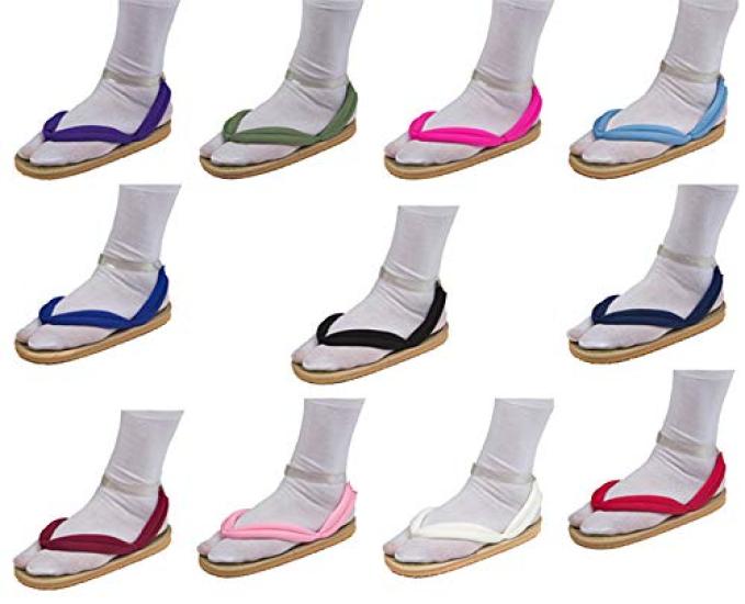 cnstone Таби Косплей Безболезненный Танджиро Зеницу Анджуро Гию Минору Шинобу Игуро Косплей [Гэта + Носки] Обувь, Гэта, Сандалии, Косплей, Камадо, Агацума,