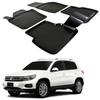 Tapis De Sol 3D - SCOUTT - Volkswagen Tiguan 1 - Caoutchouc Premium - Noir - Sur Mesure
